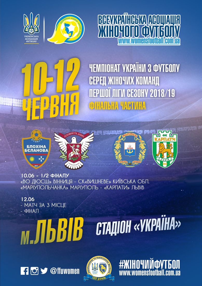 Фінальний етап, футбол України, Перша ліга, чемпіонат 2018-2019, Львів, Перша ліга жінки футбол, женский футбол, ЖФК, стадіон Україна, Скіф, УАФ
