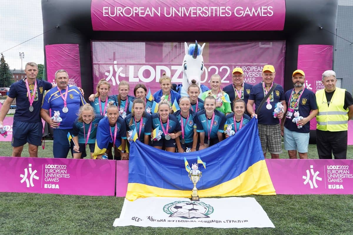 Українські студентки - срібні призери European Universities Games 2022_women football