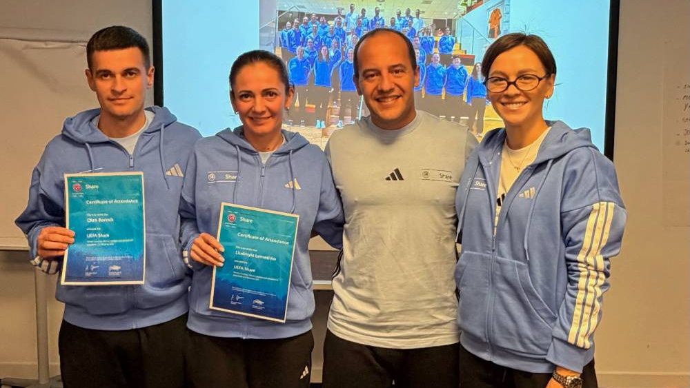 Lluis_Cortes_Klipachenko Тренери збірних України взяли участь у програмі UEFA Share у Нідерландах